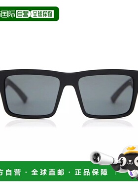 自营 spy间谍蒙大拿673407973863方形太阳镜-黑绿色 美国奥莱直发