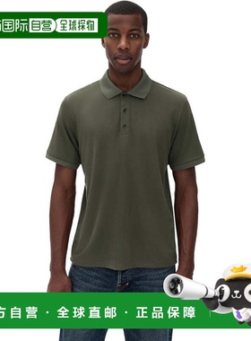 自营rag & bone Men's Tech Pique Short Sleeve Polo - dark sha