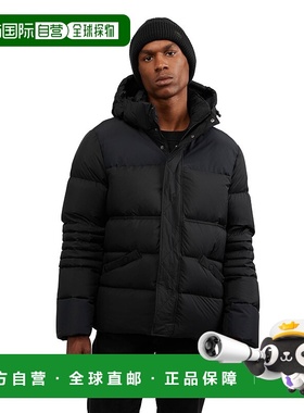自营 Pajar 男士 Titan 混合材质羽绒服，带可拆卸风帽 - 黑色 美