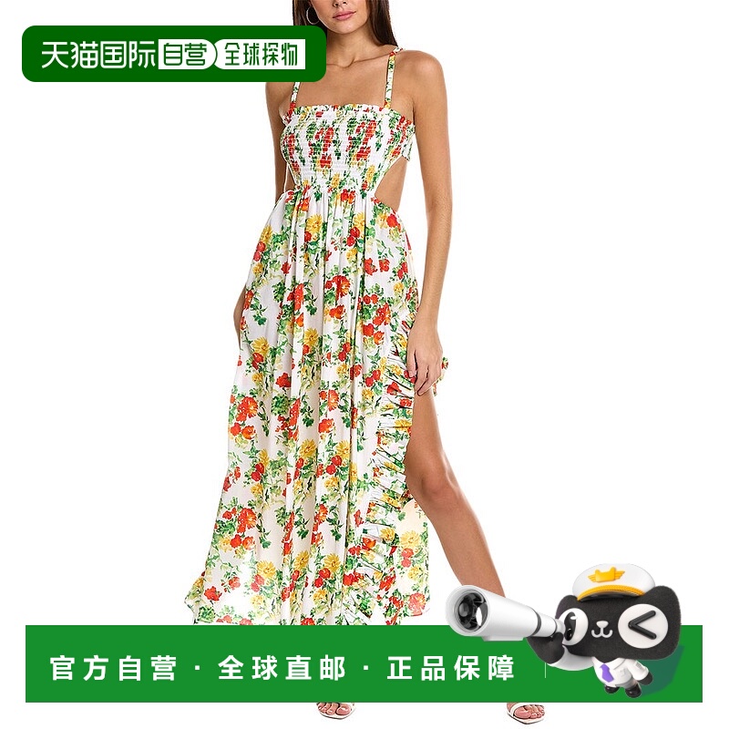 自营Caroline Constas Margo 长连衣裙 - 红色 美国奥莱直发