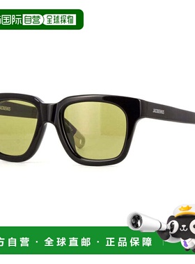 自营Jacquemus Sunglasses Square Full Rim, Shiny Black Frame