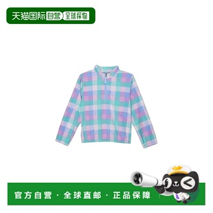 自营O'Neill Shiloh Sweatshirt Girls Blue Check Long Sleeve