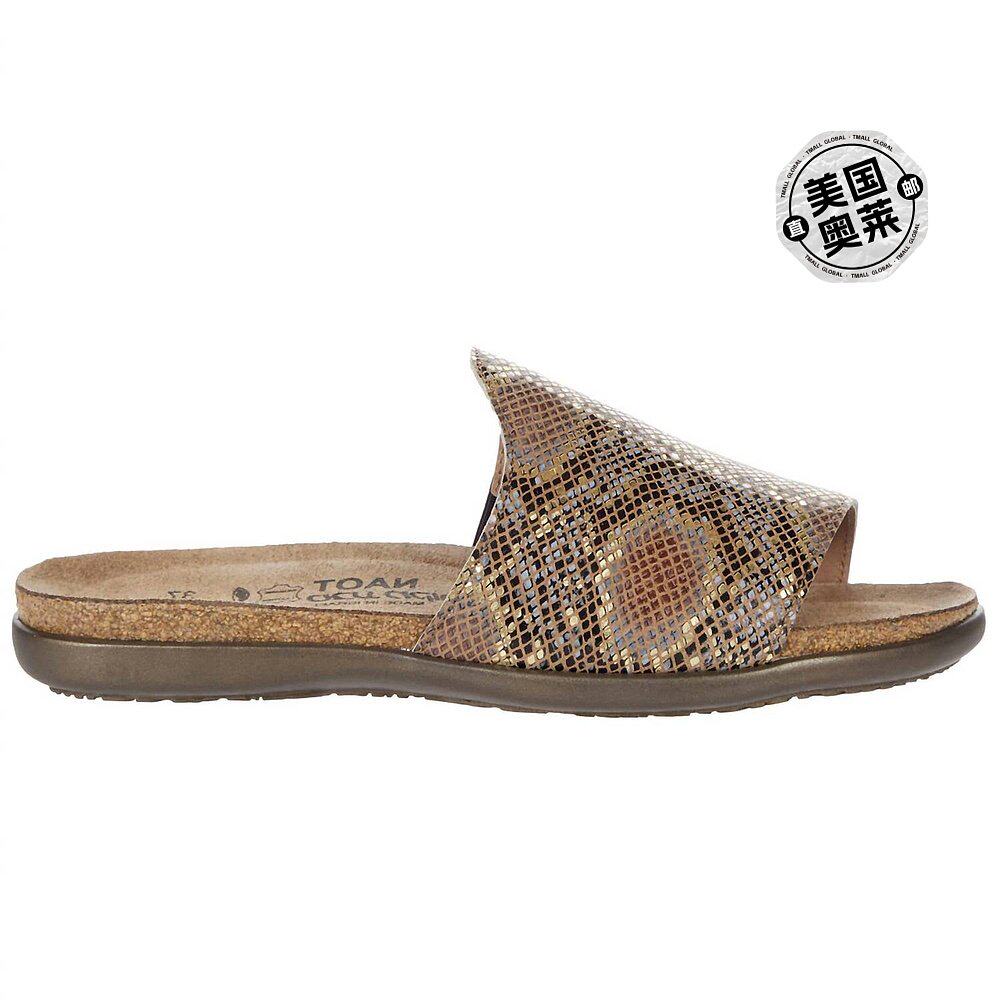 naot女式 skylar 金色蟒蛇皮凉鞋 - 金色蟒蛇皮 【美国奥莱】直发