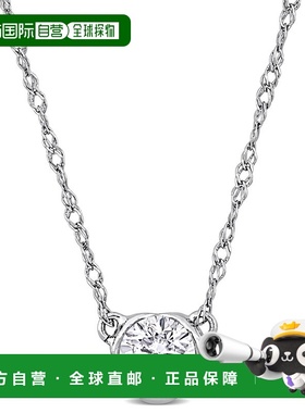 自营Mimi & Max 1/4ct TDW Diamond Solitaire Necklace 14k Whit