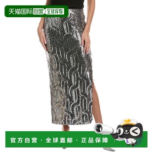 Bella Sequin Maxi 自营Elie metallic The Skirt 美国 Tahari