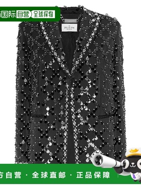 自营 philipp pleinBlazer Boyfriend Fit Plein Paillettes - bl