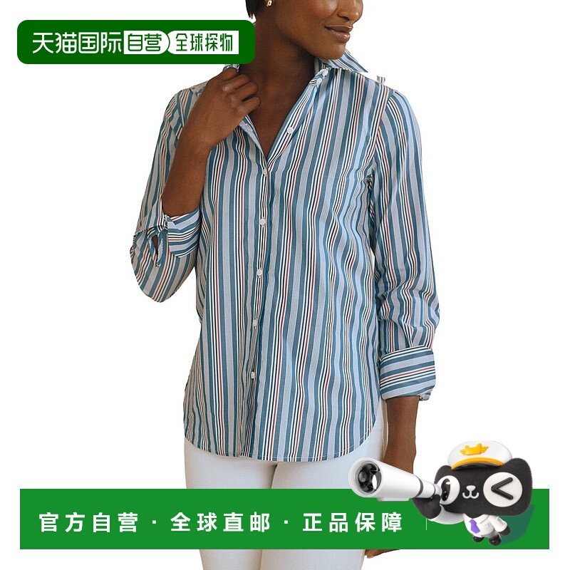 自营J.McLaughlin Sloane Blouse - blue 美国奥莱直发