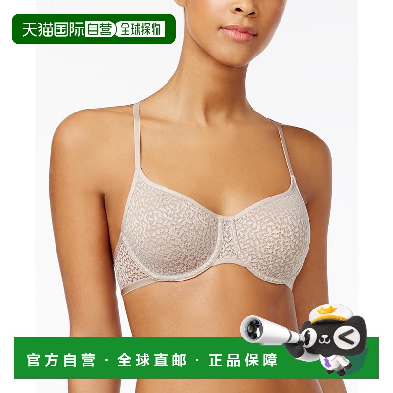 【美国直邮】DKNY|现代蕾丝透明半罩杯文胸内衣吊带 DK4019性感