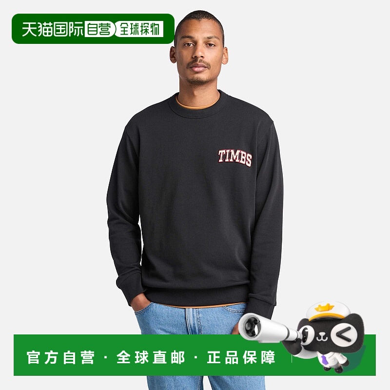 自营timberlandMen's Front Timbs Graphic Crew Neck Sweatshirt