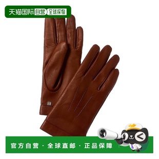 Cuff Cashmere Lined 自营Bruno Gloves Logo Leather Magli