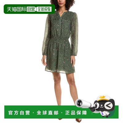 自营Splendid Versailles Floral Mini Dress - green 美国奥莱直