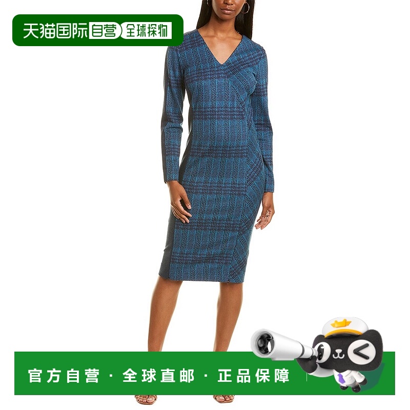 自营 Carlisle Brit Bristol 编织连衣裙 - 蓝色 美国奥莱直发