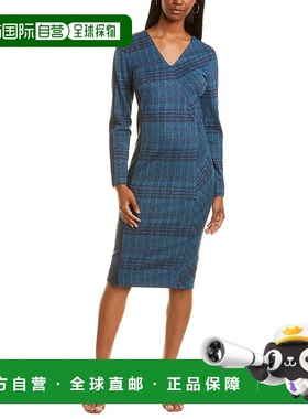 自营 Carlisle Brit Bristol 编织连衣裙 - 蓝色 美国奥莱直发
