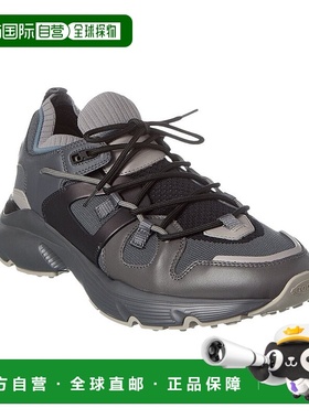 自营 tod'sTOD皮革网眼运动鞋-灰色 折扣 美国奥莱直发