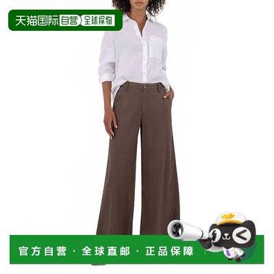 自营kut from the klothRyan Linen High Rise Wide Straight Leg