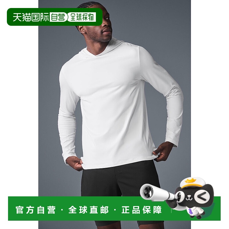 美国直邮AloYoga瑜伽Conquer男士运动上衣M3199R帽衫