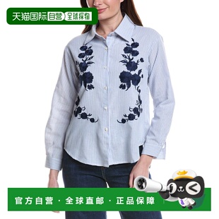 Cashmere Saurea KAY 美国奥莱直 Chemise blue Blend 自营ANNA