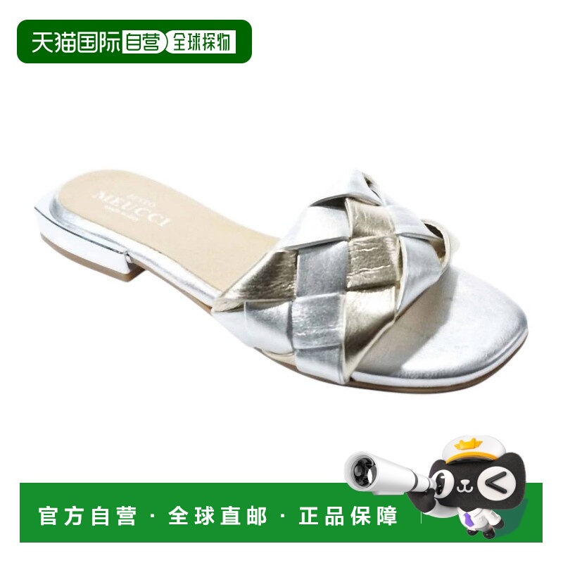 自营 sesto meucciWomen's Merle Flat In Platino Superzemy - p
