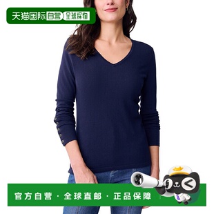 自营J.McLaughlin Marnie Sweater - navy 美国奥莱直发毛衣