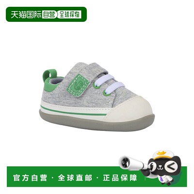 自营See Kai Run Stevie Mini First Walker Sneaker - grey 美国