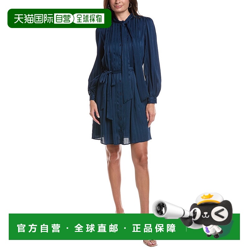 自营Julia Jordan迷你连衣裙-蓝色 美国奥莱直发