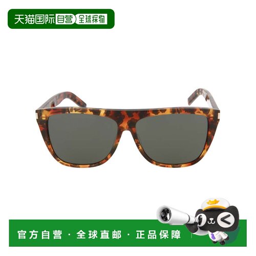 自营saint laurentSquare-Frame Acetate Sunglasses - havana ha