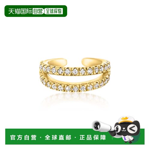 自营Ross-Simons Diamond Double-Row Single Ear Cuff in 18kt G