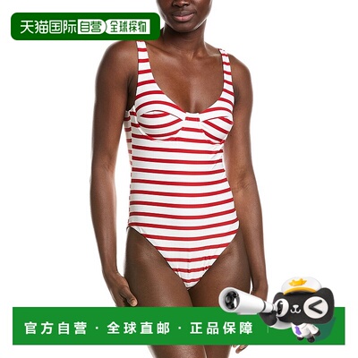 自营WeWoreWhat Scoop内衣单品-白色泳衣 美国奥莱直发