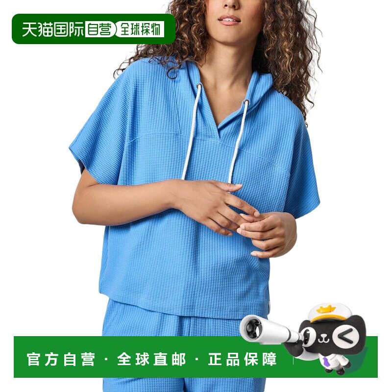 自营 lilla p莉拉P连帽斗篷-蓝色 美国奥莱直发帽衫连帽衫
