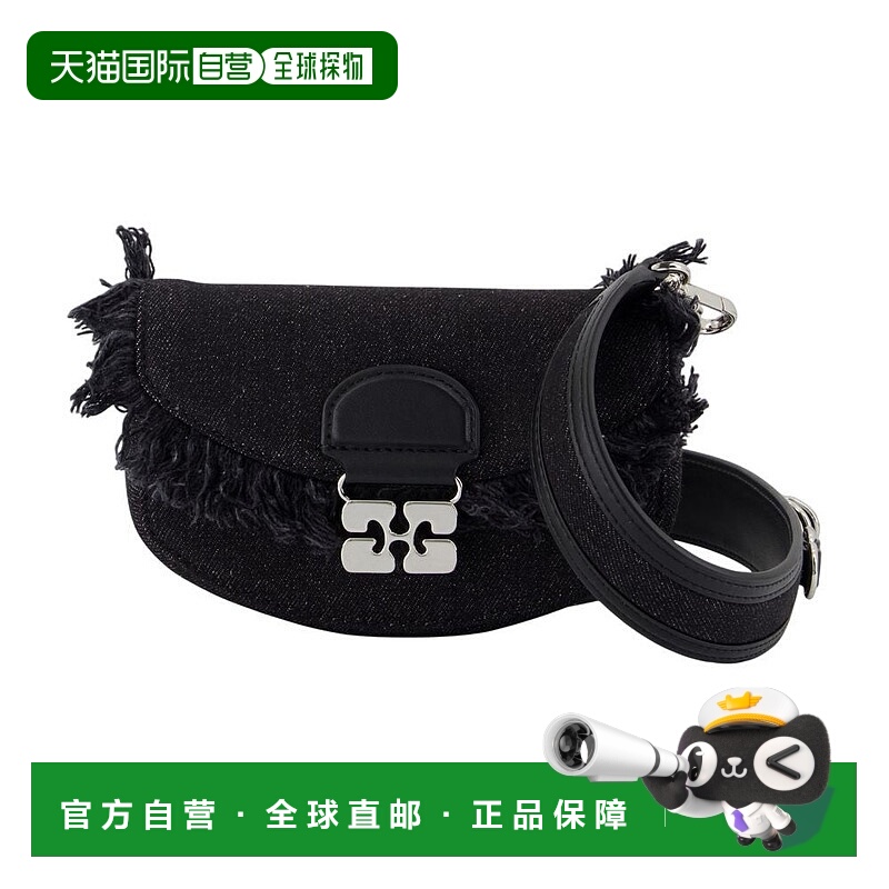 自营ganniApo G Wallet On Chain - Cotton - Black - black 美国