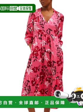 自营Draper James Katie Midi Dress - Red 连衣裙美国直发奥莱