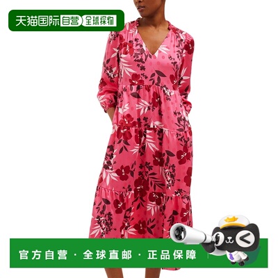 自营Draper James Katie Midi Dress - Red 连衣裙美国直发奥莱