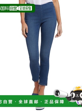 自营NYDJ紧身Rio Rapids脚踝露脐牛仔裤-粉红色 美国奥莱直发