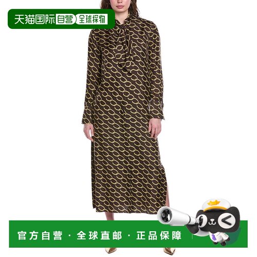 自营Oscar de la Renta Silk Maxi Dress - brown 美国奥莱直发