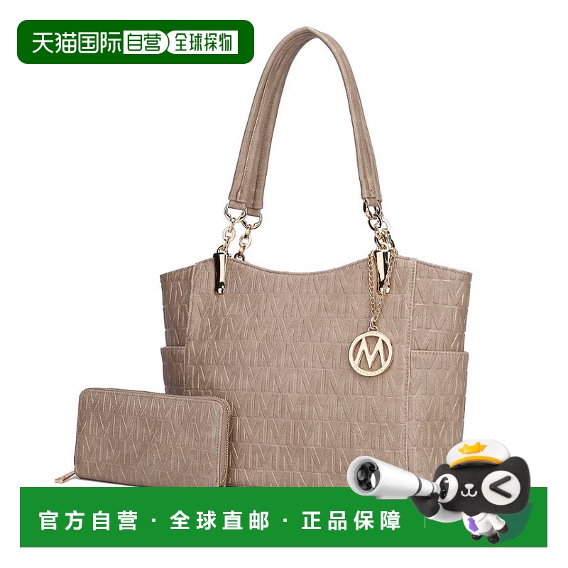 自营 mia k collectionAllison 纯素皮革 2 件式托特包和钱包手提