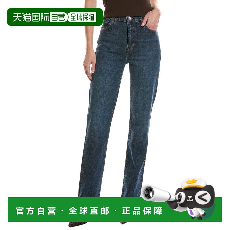自营frame denim框架直尺Dolly直腿牛仔裤-蓝色 美国奥莱直发图片