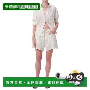 自營citizens humanityBrynn抽繩亞麻短款 香草 美國奧萊