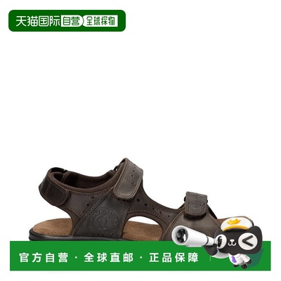 自营 panama jack男式Salton Basic C1皮革凉鞋-棕色 美国奥莱直