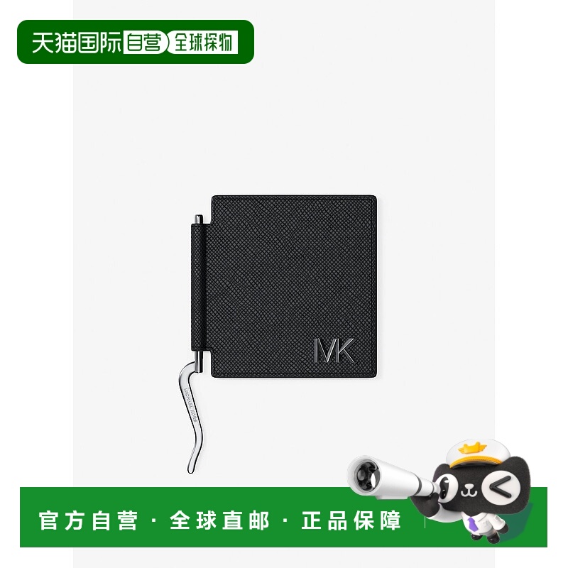 自营michael korsEdison Scratch-Resistant Leather Card Case w
