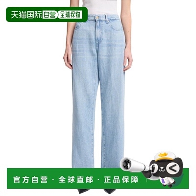自营7 For All Mankind Tess Kansas Straight Leg Jean - blue