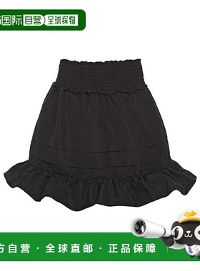 自营 sea new york海洋纽约Diana Taffeta烟熏裙-黑色 美国奥莱直