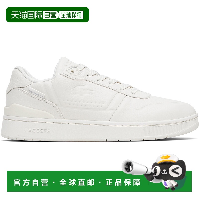 1h可退 香港直邮潮奢 Lacoste 法国鳄鱼 男士 白色 T-Clip Shield