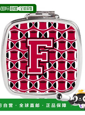 自营 Carolines Treasures CJ1079-FSCM 字母 F 足球深红色正品