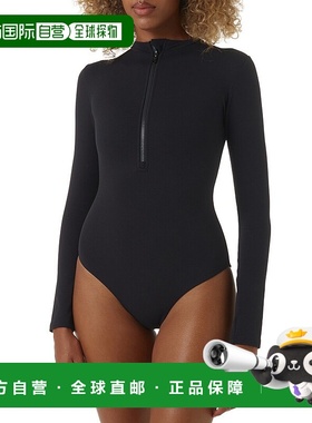 自营 Melissa Odabash海洋运动连体泳衣-黑色 美国奥莱直发