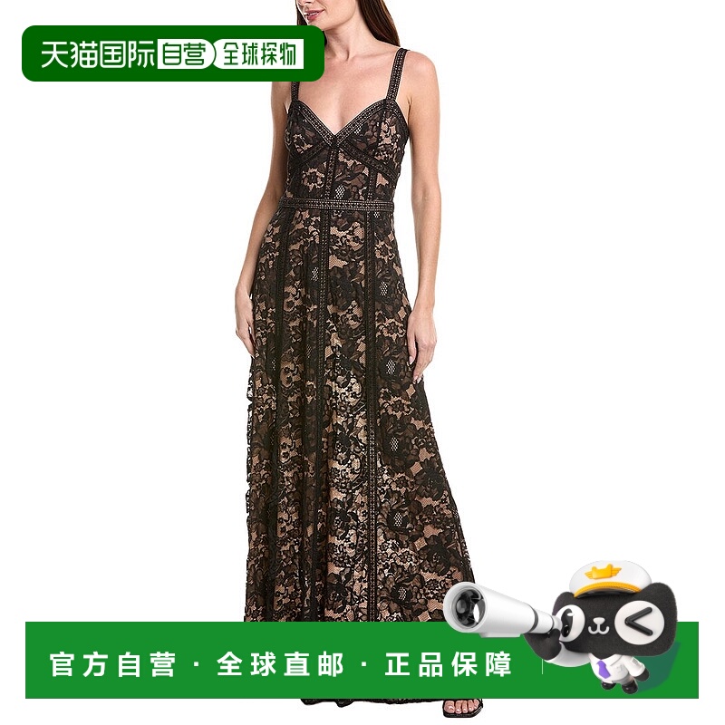 自营l'agenceL’AGENCE Avignon Lace Maxi Dress - black 美国奥