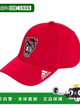 1h可退 【美国直邮】adidas 阿迪达斯 男士红色 NC State Wolfpac