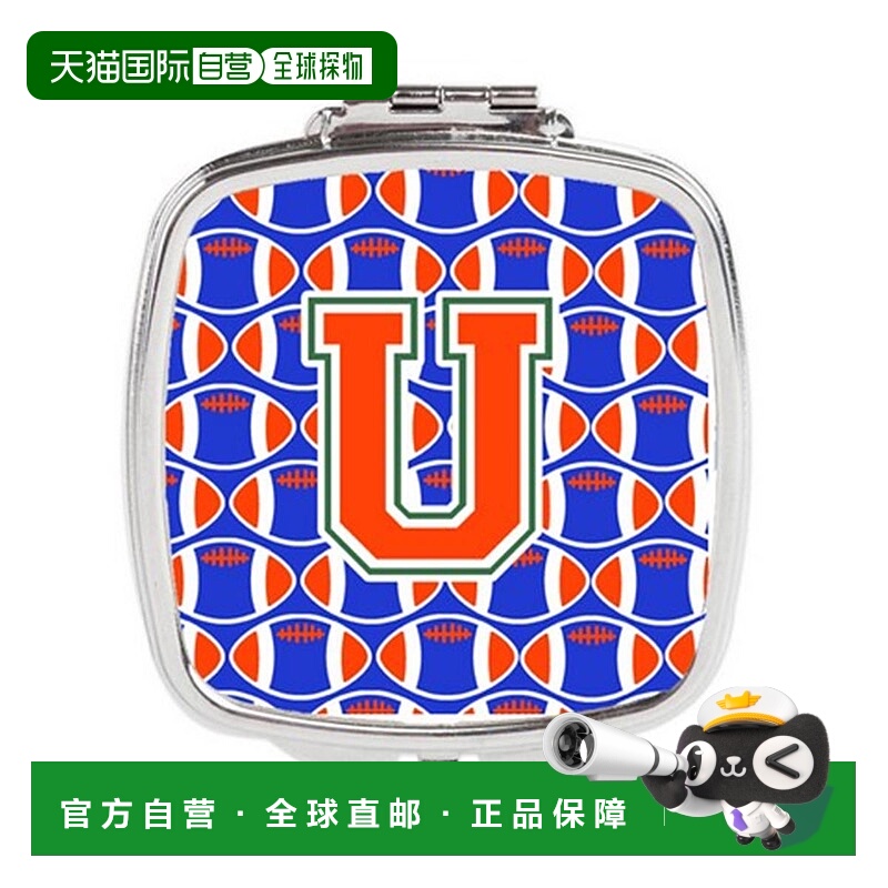 自营 Carolines Treasures CJ1083-USCM 字母 U 足球绿,正品