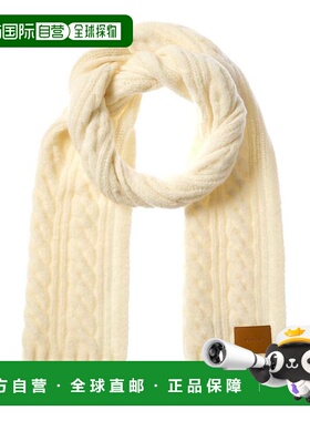 1h可退 【美国直邮】Vince Airspun Cable 羊毛混纺围巾 时尚保暖