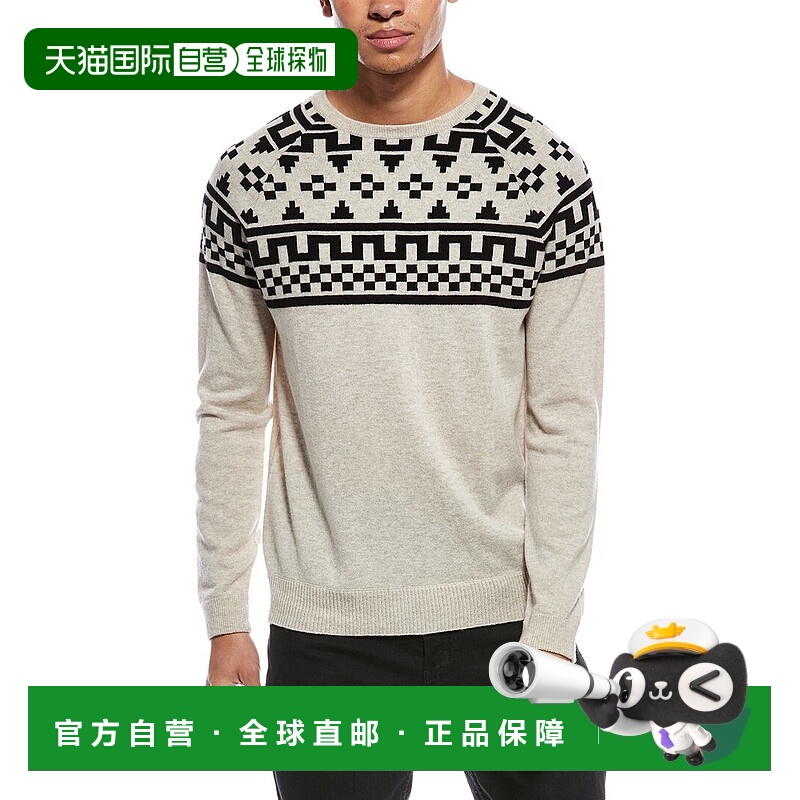 自营Brodie Cashmere Fairisle Wool & Cashmere-Blend Crewneck