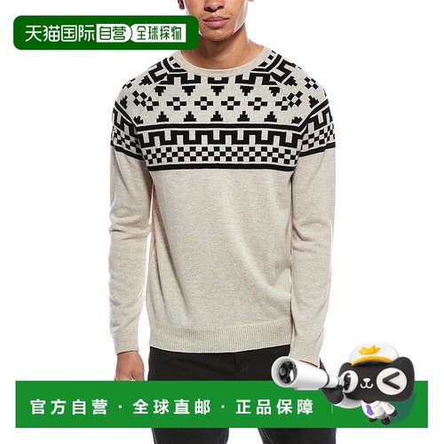 自营Brodie Cashmere Fairisle Wool & Cashmere-Blend Crewneck